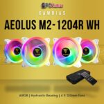 GAMDIAS AELOUS M2-1204R WHITE 4 FAN KIT