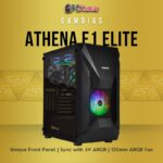 GAMDIAS ATHENA E1 ELITE BLACK RGB CABINET
