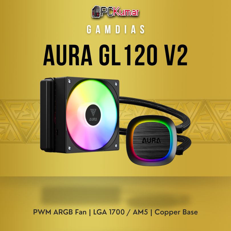 GAMDIAS GL 120V2 ARGB BLACK COOLER