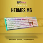 GAMDIAS HERMES M6 WHITE MECHANICAL KEYBOARD