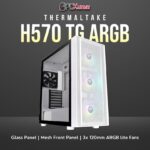 Thermaltake Toughpower H570 TG ARGB Snow/White/Win/SPCC/Tempered Glass*1/Mesh Front Panel/120mm ARGB Lite Fan*3/Brown Box