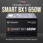 Thermaltake Toughpower Smart BX1/0650W/Non Modular/Non Light/Single Voltage/Analog/80 Plus Bronze/ID/JP Main CAP/All Flat Cables