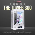Thermaltake Toughpower The Tower 300 Snow/White/Win/SPCC/Tempered Glass*3/CT140 White Fan*2/Color Box