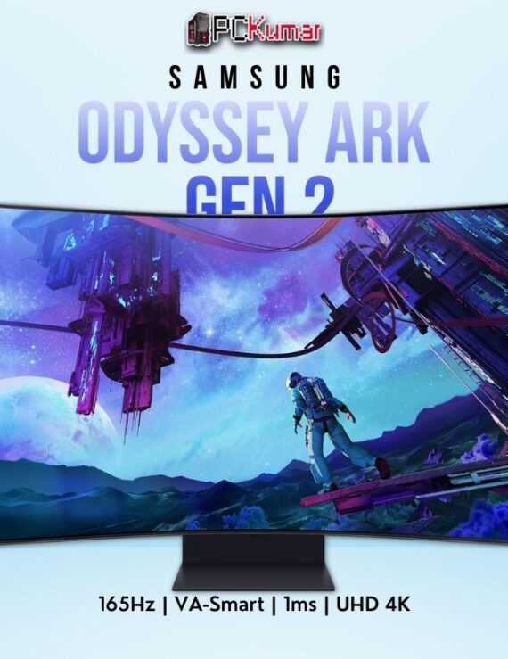 Samsung Odyssey Ark Gen 2 55CG97 55-inch UHD 165Hz Smart gaming monitor with KVM switch and multiview