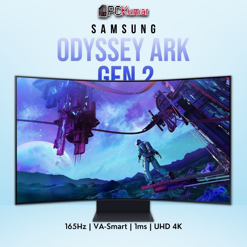 Samsung Odyssey Ark Gen 2 55CG97 55-inch UHD 165Hz Smart gaming monitor with KVM switch and multiview