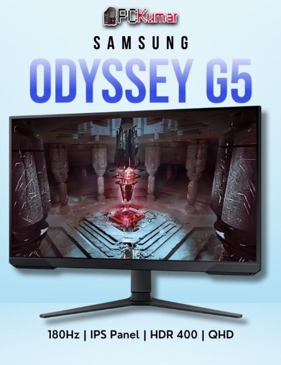 Samsung Odyssey G5 27DG502 27-inch QHD 180Hz IPS gaming monitor with HDR400 support