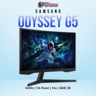 Samsung Odyssey G5 32CG55 32-inch QHD 165Hz VA curved gaming monitor with vibrant HDR10 visuals