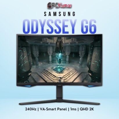 Samsung Odyssey G6 32BG650 32-inch QHD 240Hz VA gaming monitor with HDR600 and ergonomic design