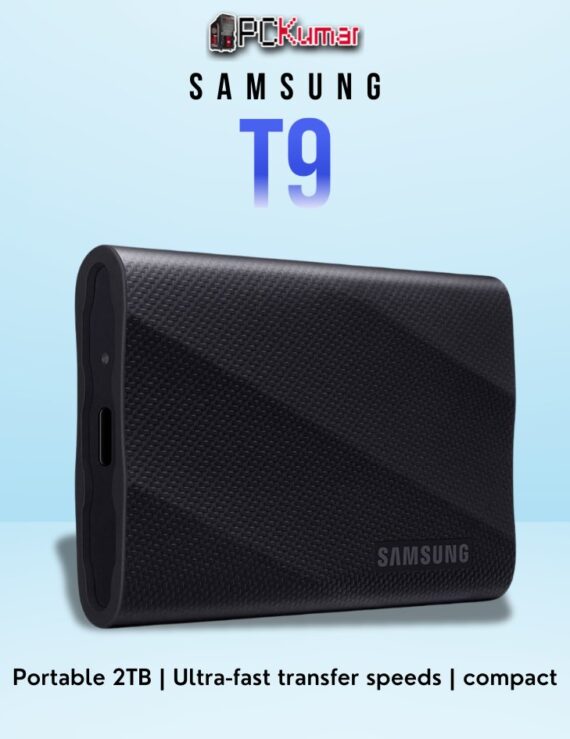 SAMSUNG T9 Gen 2x2 SSD 2TB with cutting-edge USB 3.2 speeds and durable construction.