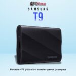 SAMSUNG T9 Gen 2x2 SSD 4TB featuring ultra-fast speeds and portable design for creative professionals.