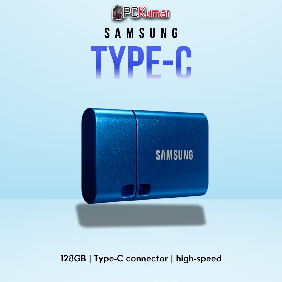 SAMSUNG Type-C Flash Drive 128GB with a sleek design, offering high-speed performance and USB Type-C compatibility
