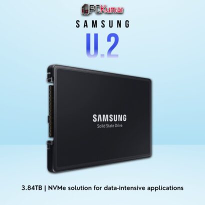 SAMSUNG NVMe U.2 SSD 3.84TB with robust NVMe performance for enterprise-level data handling.