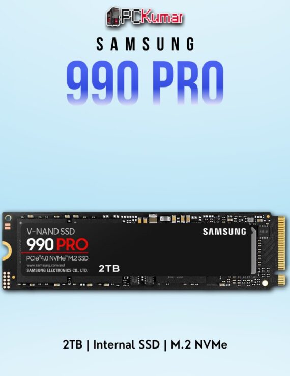 SAMSUNG 990 PRO SSD 2TB with ultra-fast PCIe 4.0 performance and advanced V-NAND technology.