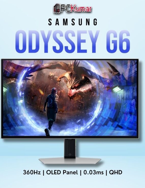 Samsung Odyssey OLED G6 27DG600 27-inch QHD 240Hz OLED gaming monitor with HDR10+
