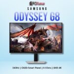 Samsung Odyssey OLED G8 32DG800, 32-inch UHD 240Hz OLED gaming monitor with HDR10+, Smart Hub, and ultra-thin design