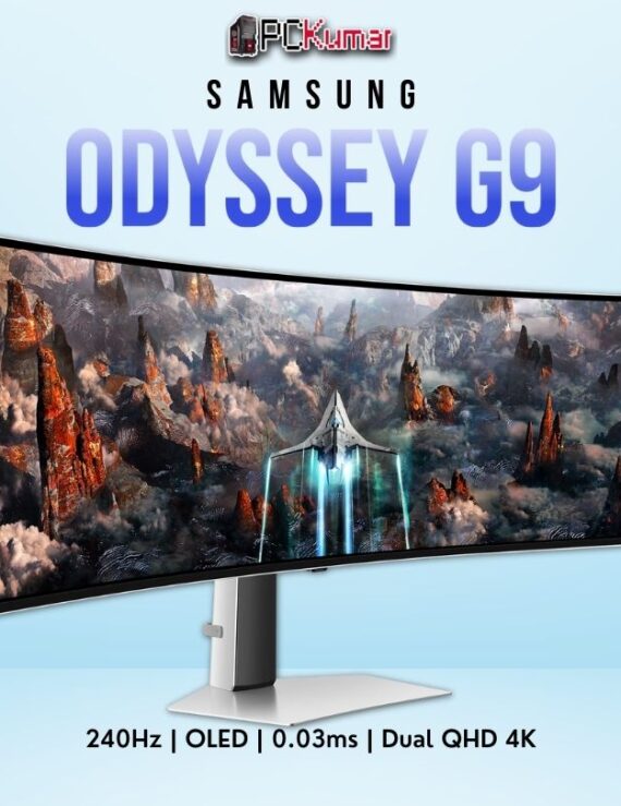 Samsung Odyssey OLED G9 49CG930 49-inch Dual QHD 240Hz OLED ultra-wide curved gaming monitor.