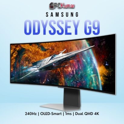 Samsung Odyssey OLED G9 49CG950 49-inch Dual QHD 240Hz OLED Smart gaming monitor with HDR400.