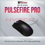HyperX Pulsefire Pro gaming mouse with Pixart 3389 sensor and ergonomic design.