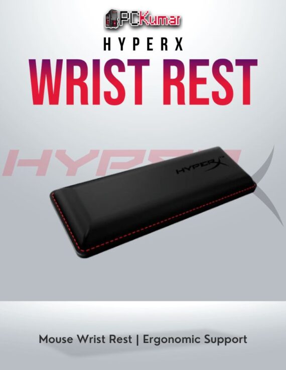 HyperX Mouse Wrist Rest with memory foam padding and anti-slip base.