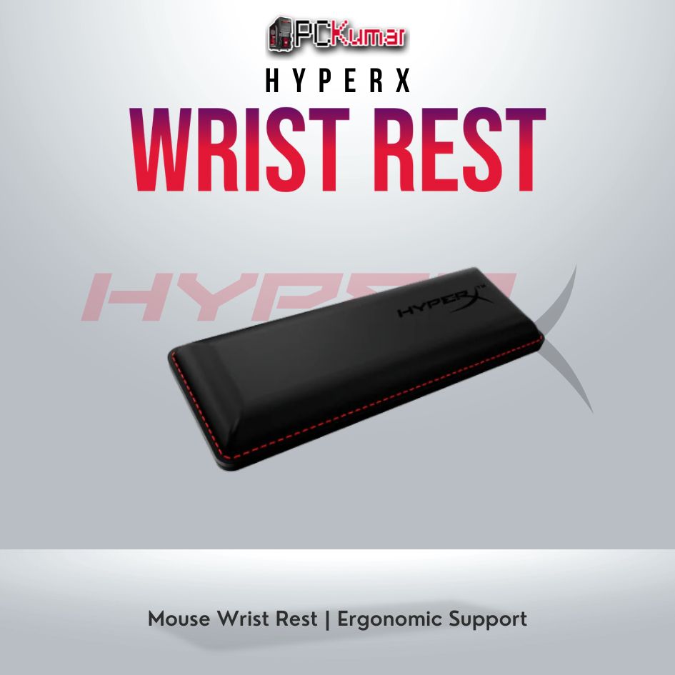 HyperX Mouse Wrist Rest with memory foam padding and anti-slip base.