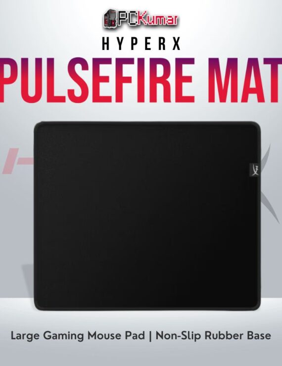 HyperX Pulsefire Mat L large gaming mouse pad with precision tracking surface.
