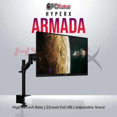 HyperX Armada 25 gaming monitor with 240Hz refresh rate and Full HD resolution.