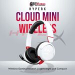 HyperX Cloud Mini Wireless White headset with premium sound and lightweight design.