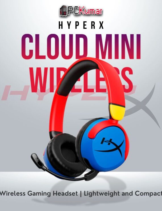 HyperX Cloud Mini WD Multi wireless headset with versatile compatibility and compact design.