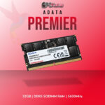 ADATA DDR5 RAM 32GB 5600MHz SODIMM for high-capacity laptop use.