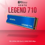 ADATA LEGEND 710 1TB NVMe SSD Gen3 with 2400MB/s read speed and compact M.2 design.