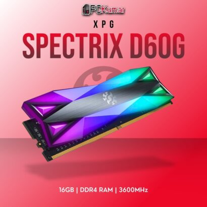 XPG DDR4 RAM 16GB 3600MHz ST60 RGB with premium heat spreaders and dynamic lighting.