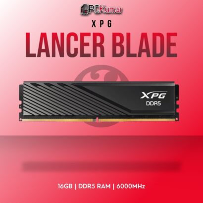 XPG DDR5 RAM 16GB 6000MHz LANCER BLADE BLK with sleek black design.