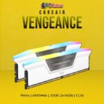 Cosair VENGEANCE-CMH32GX5M2E6000C36W - 16GBX2 6000 MHz RGB DDR5 CL36 - White