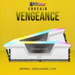 Corsair VENGEANCE-CMH32GX5M2B6400C36W - 16GBX2 6400 MHz RGB DDR5 CL36 - White