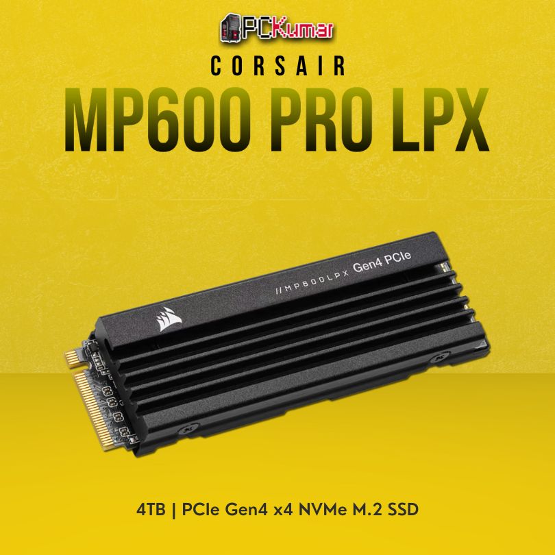 Corsair CSSD-F4000GBMP600PLP -MP600 PRO LPX 4TB PCIe Gen4 x4 NVMe M.2 SSD