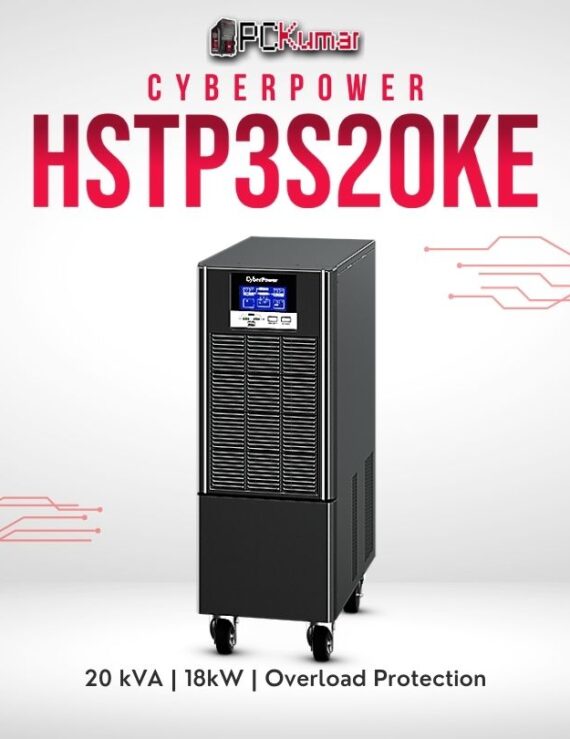 CyberPower HSTP3S20KE 20kVA UPS with industrial-grade backup, double-conversion, and high-efficiency design.