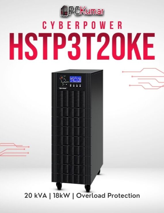 CyberPower HSTP3T20KE 20kVA UPS featuring pure sine wave output, double-conversion technology, and scalable backup.