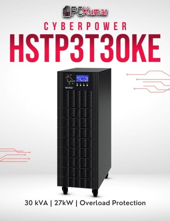 CyberPower HSTP3T30KE 30kVA UPS with scalable power solutions, zero transfer time, and industrial-grade durability.