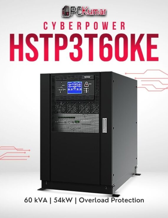 CyberPower HSTP3T60KE 60kVA UPS with scalable runtime, double-conversion technology, and robust performance.