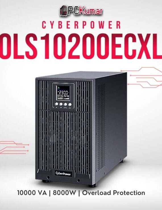 CyberPower OLS10200ECXL-IN 10200VA UPS with scalable runtime, double-conversion, and industrial-grade reliability.