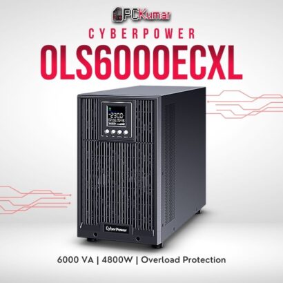 CyberPower OLS6000ECXL-IN 6000VA UPS with scalable runtime, external battery support, and clean power delivery.