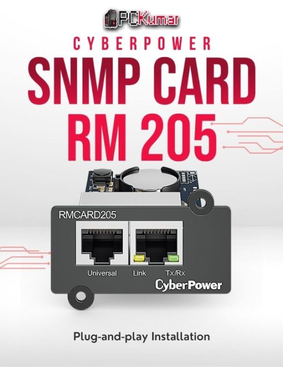 CyberPower SNMP CARD RM 205 for remote UPS monitoring and management with advanced features.