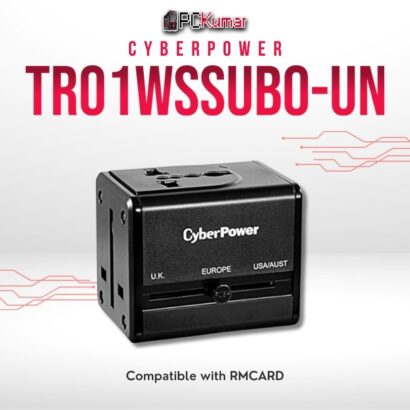 CyberPower TR01WSSUBO-UN automatic transfer switch with seamless power transition and rack-mountable design.
