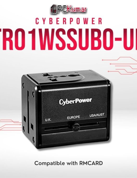 CyberPower TR01WSSUBO-UN automatic transfer switch with seamless power transition and rack-mountable design.