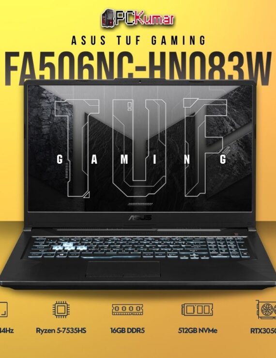 ASUS TUF A15 FA506NC-HN083W laptop with Ryzen 5 and RTX 3050.