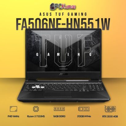ASUS TUF A15 FA506NF-HN551W laptop with Ryzen 5 and RTX 2050.