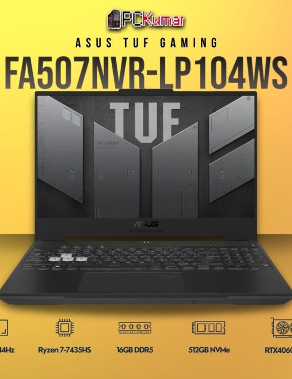 ASUS TUF A15 FA507NVR-LP104WS laptop with Ryzen 7 and RTX 4060.