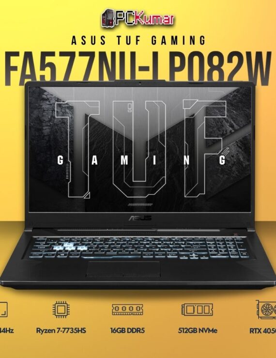 ASUS 2023 TUF A15 FA577NU-LP082W gaming laptop with Ryzen 7 and RTX 4050.