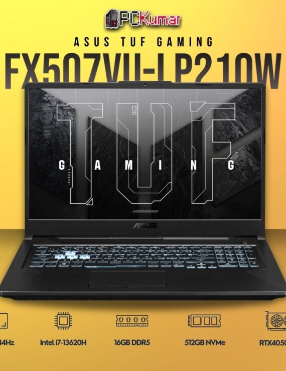 ASUS TUF F15 FX507VU-LP210W gaming laptop with i7-13620H and RTX 4050.