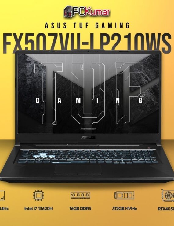 ASUS TUF F15 FX507VU-LP210WS with i7-13620H, RTX 4050, and 144Hz display.